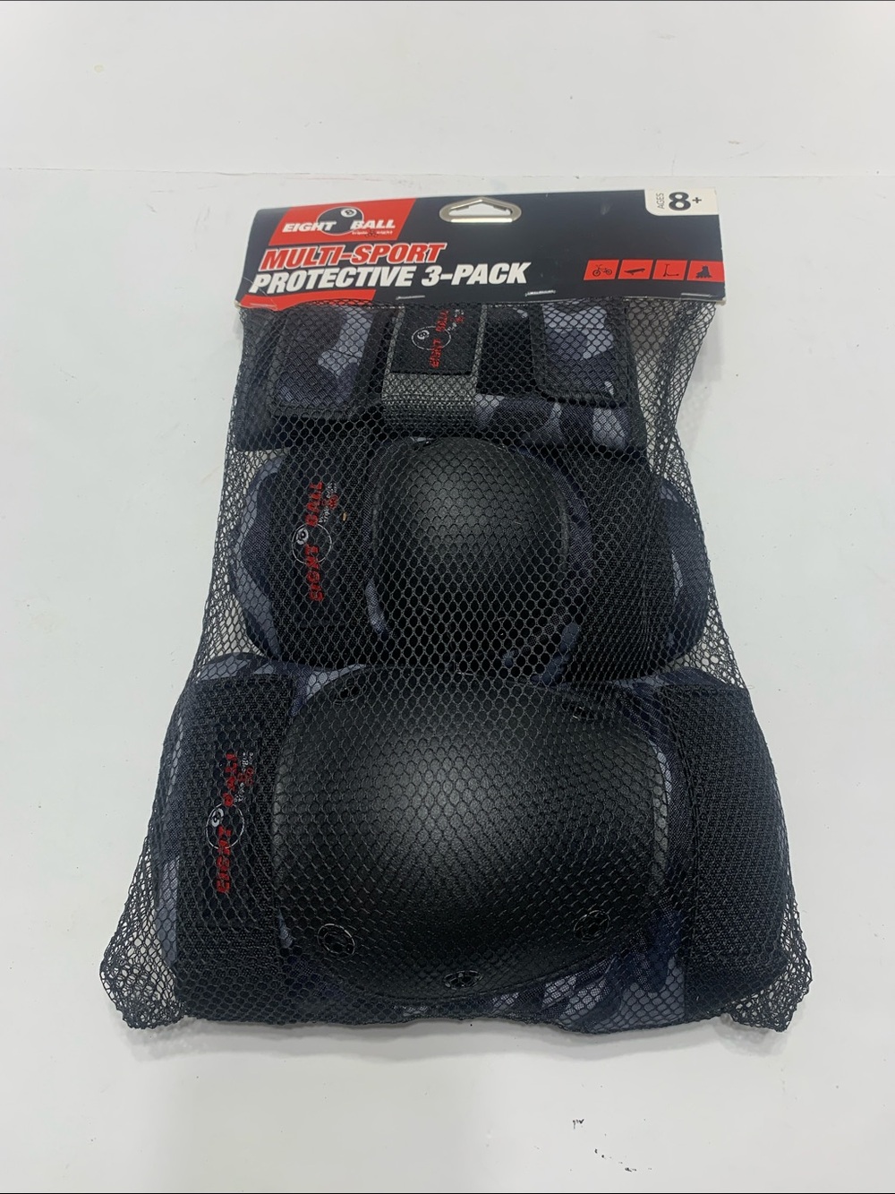 Protective Knee Elbow Wrist Pad Set - Black